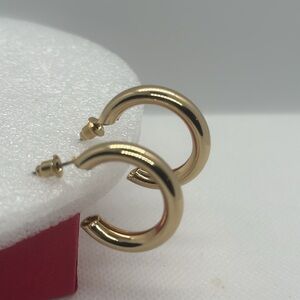 Chunky Gold Hoop Earrings - Classic Minimalist Jewelry